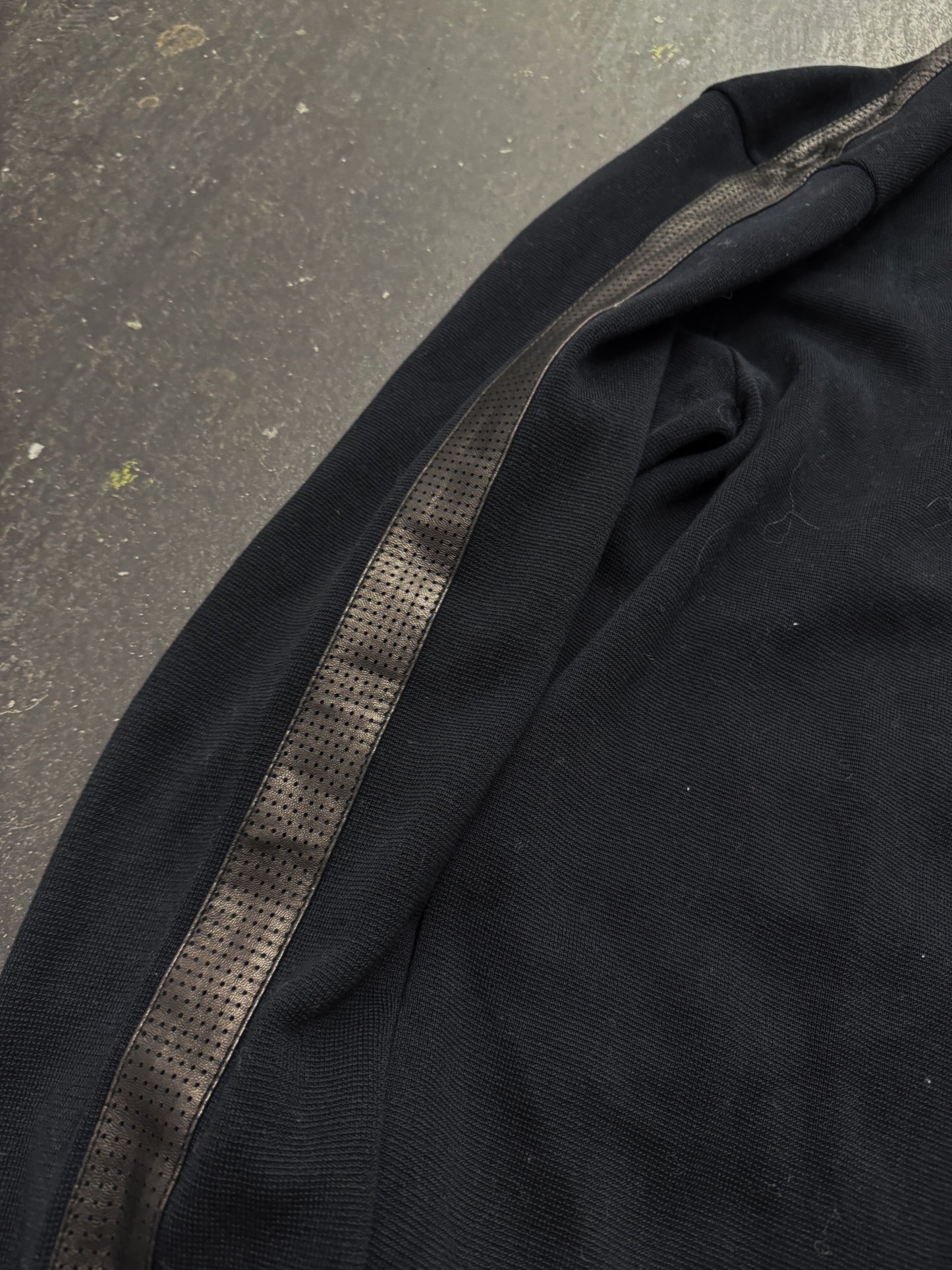 Armani Collezioni Perforated Leather Zip Jacket