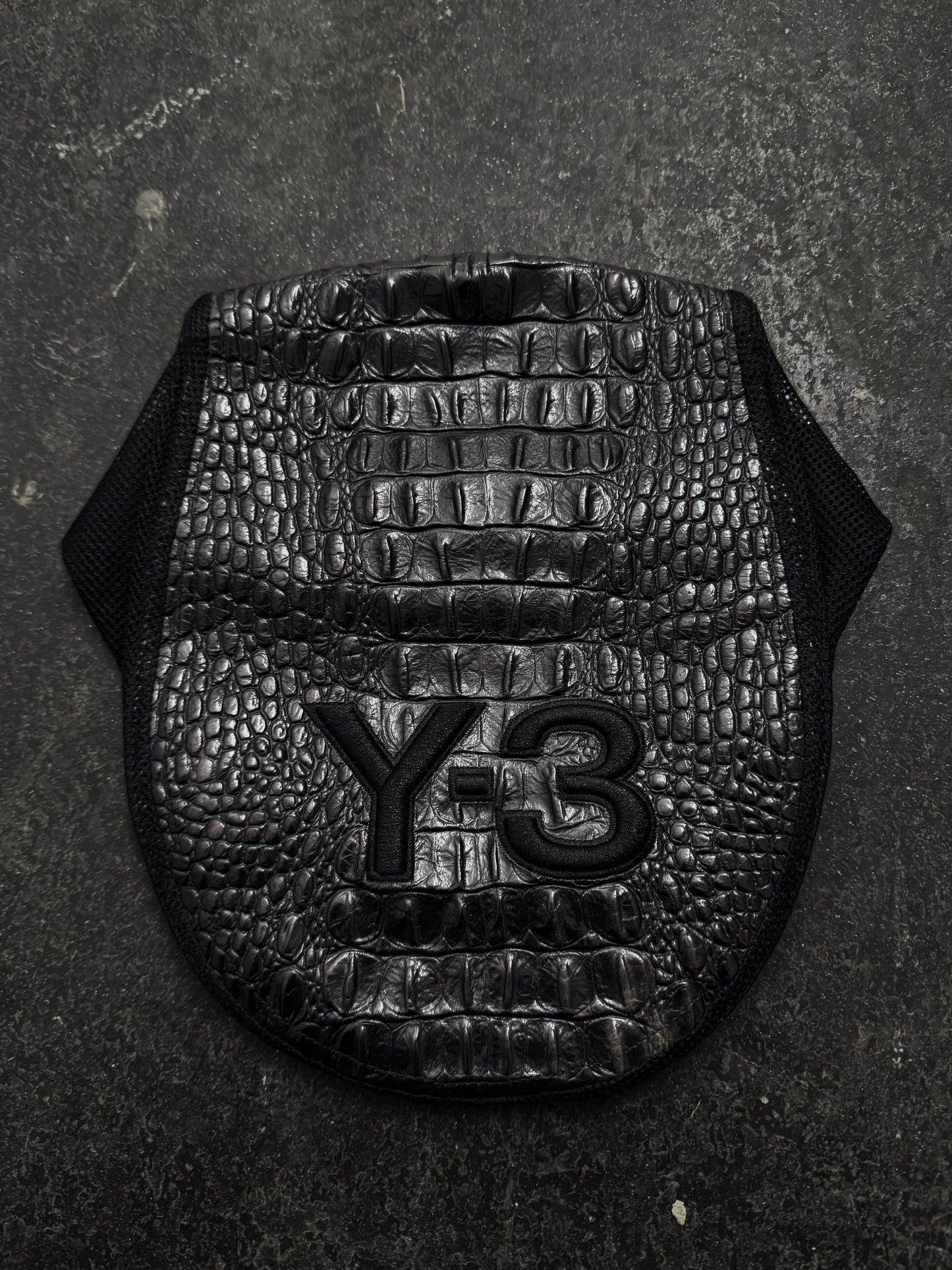 Yohji Yamamoto Y-3 x Adidas Faux Croc Flat Cap
