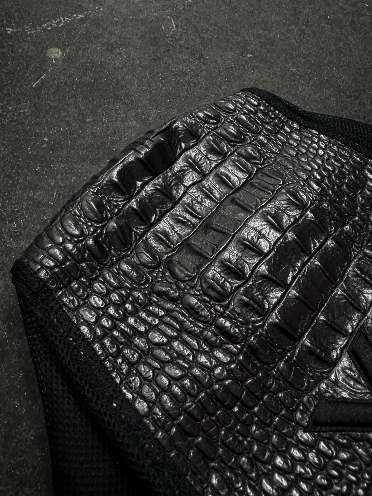 Yohji Yamamoto Y-3 x Adidas Faux Croc Flat Cap