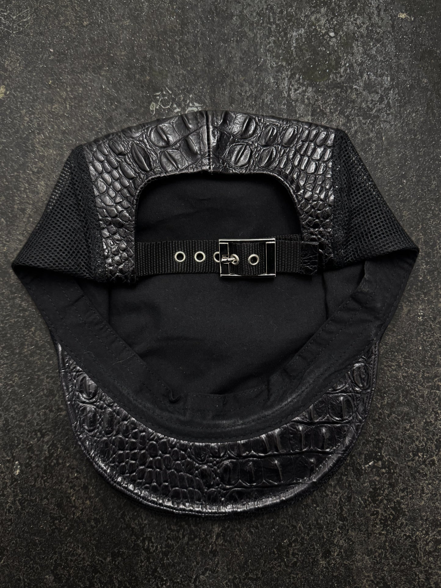 Yohji Yamamoto Y-3 x Adidas Faux Croc Flat Cap