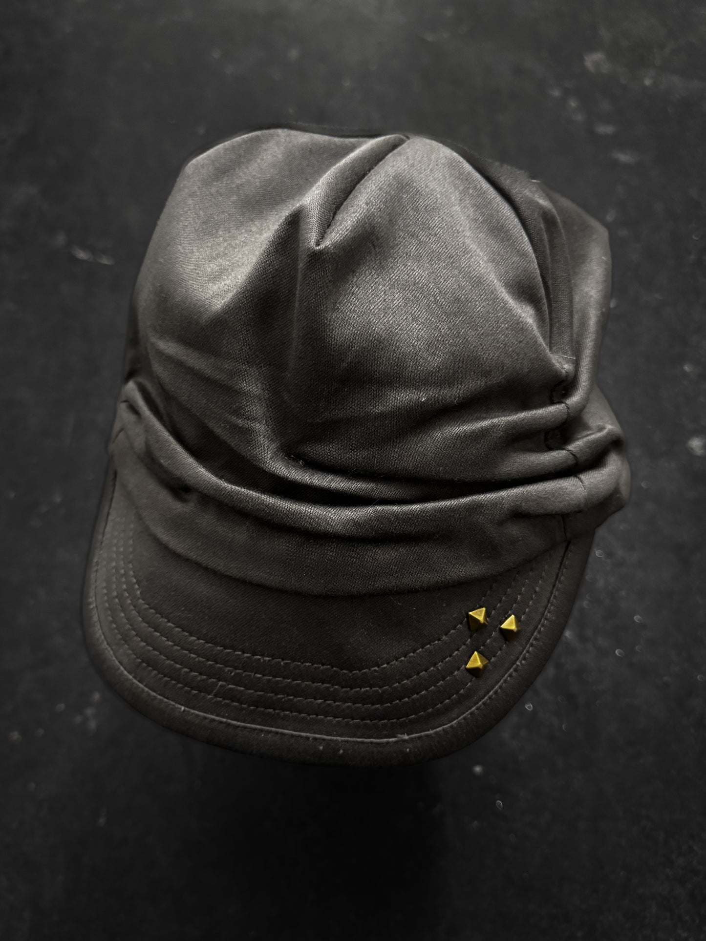 Giami Studded Drape Baker Boy Hat