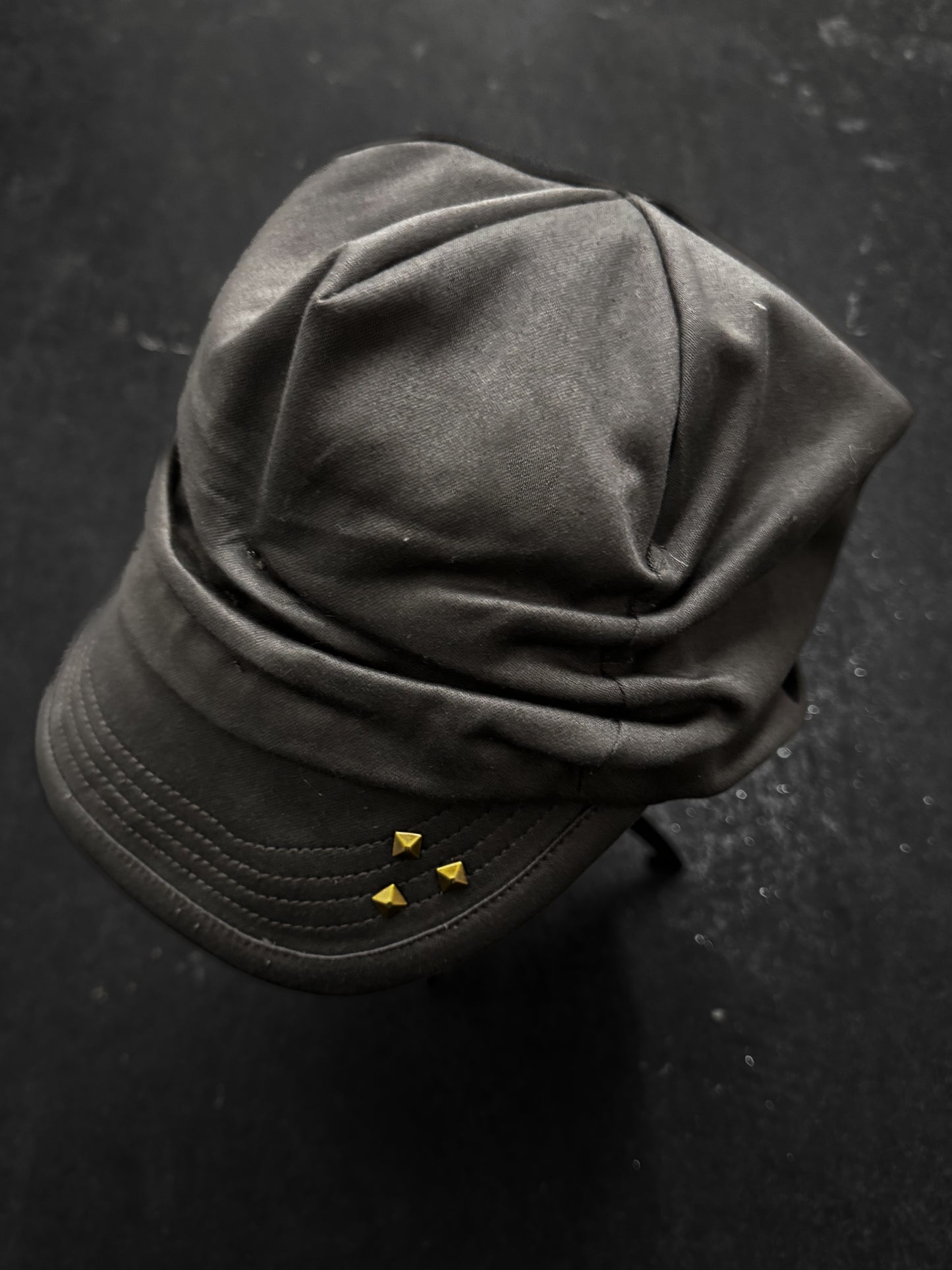 Giami Studded Drape Baker Boy Hat