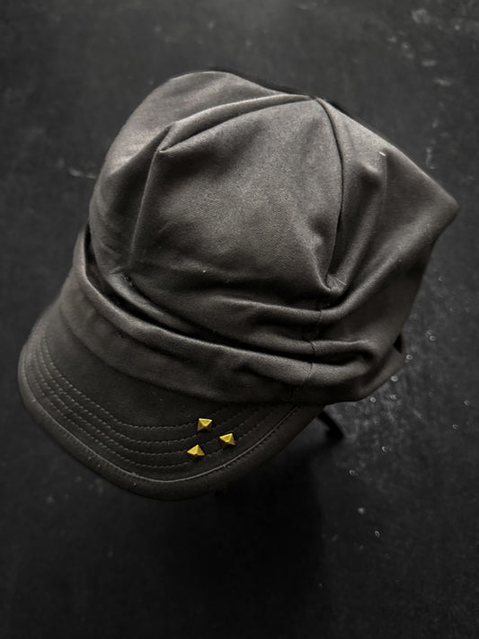 Giami Studded Drape Baker Boy Hat