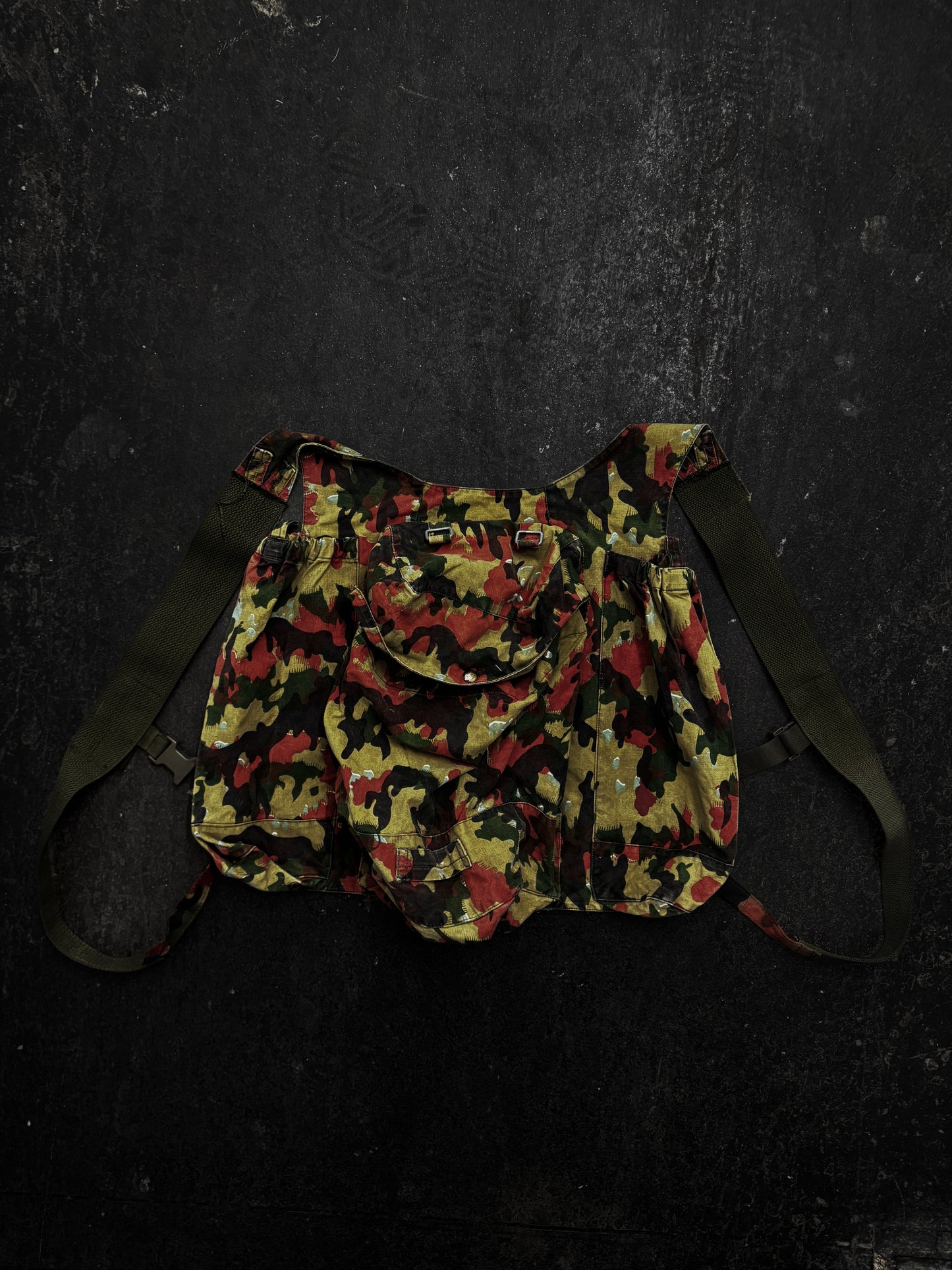 Vintage French Military 3D Pocket Backpack