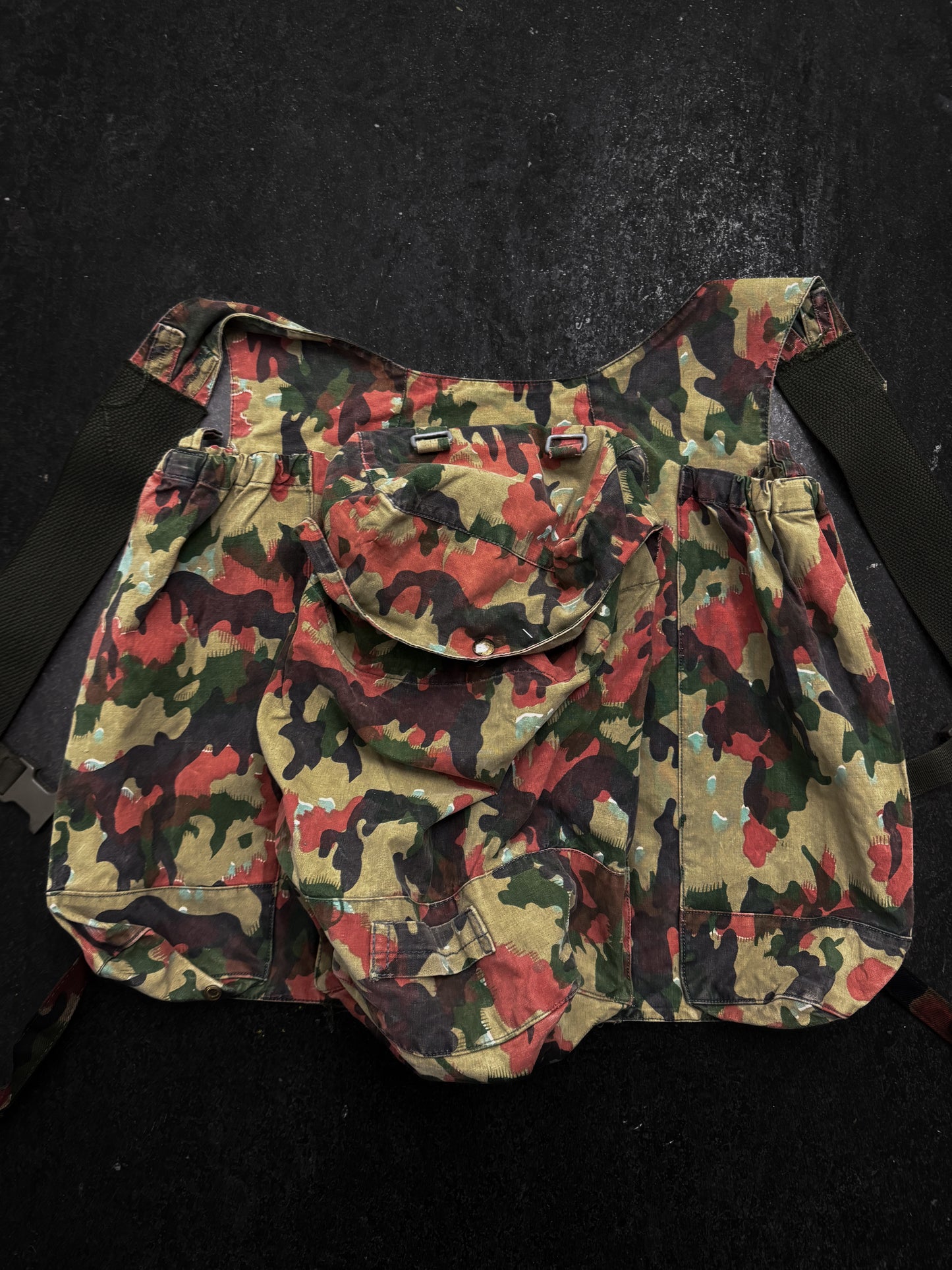 Vintage French Military 3D Pocket Backpack