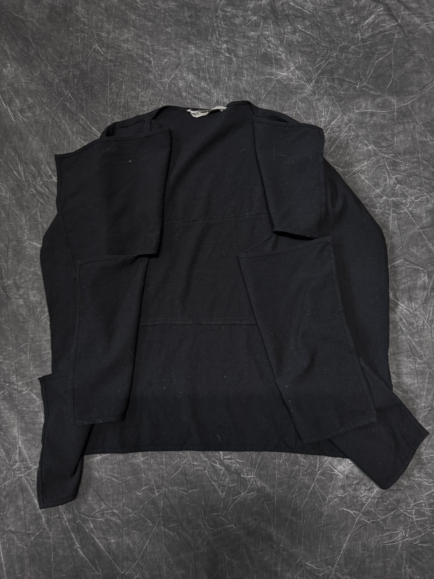 80s/90s Comme Des Garcons 3 Panel Cross Front Cardigan