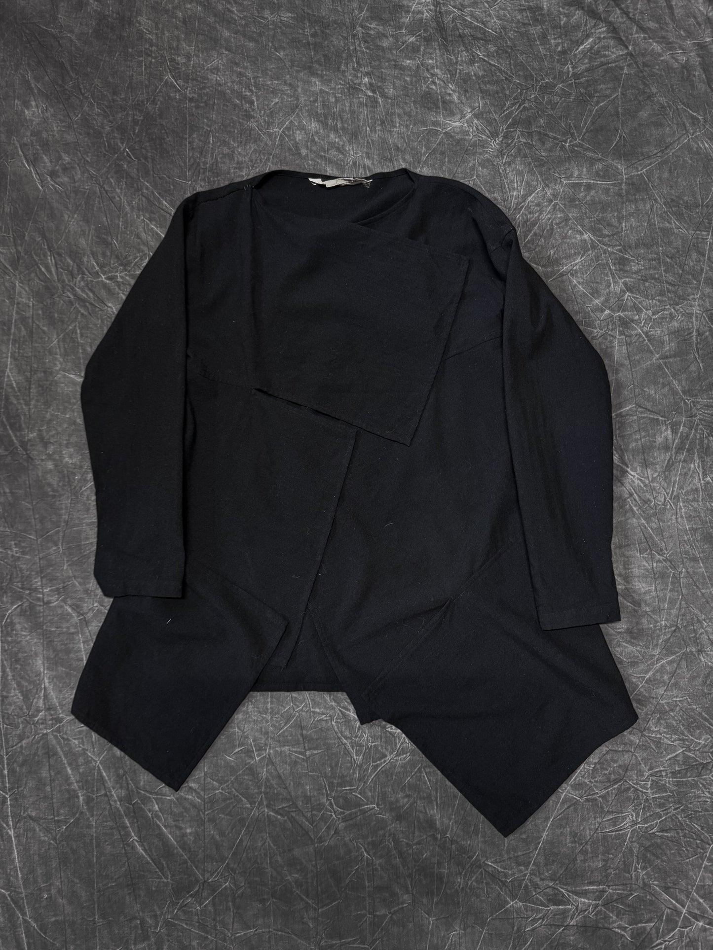 80s/90s Comme Des Garcons 3 Panel Cross Front Cardigan