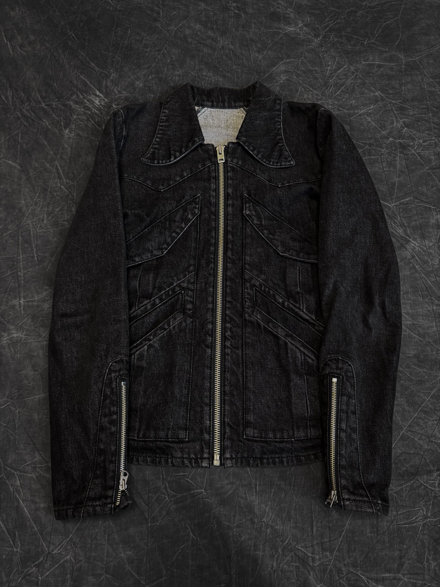 Toxica Curve Collar Denim Jacket