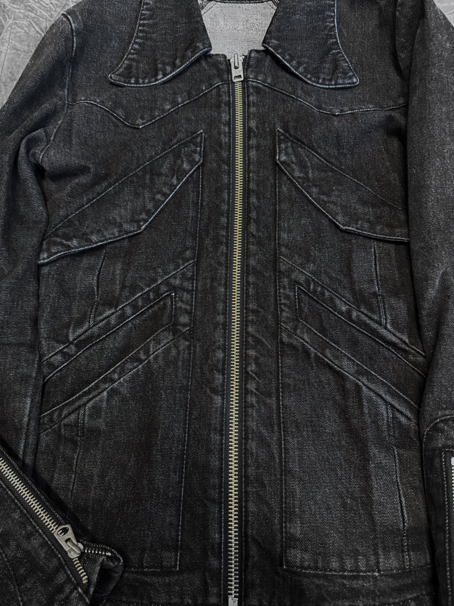 Toxica Curve Collar Denim Jacket