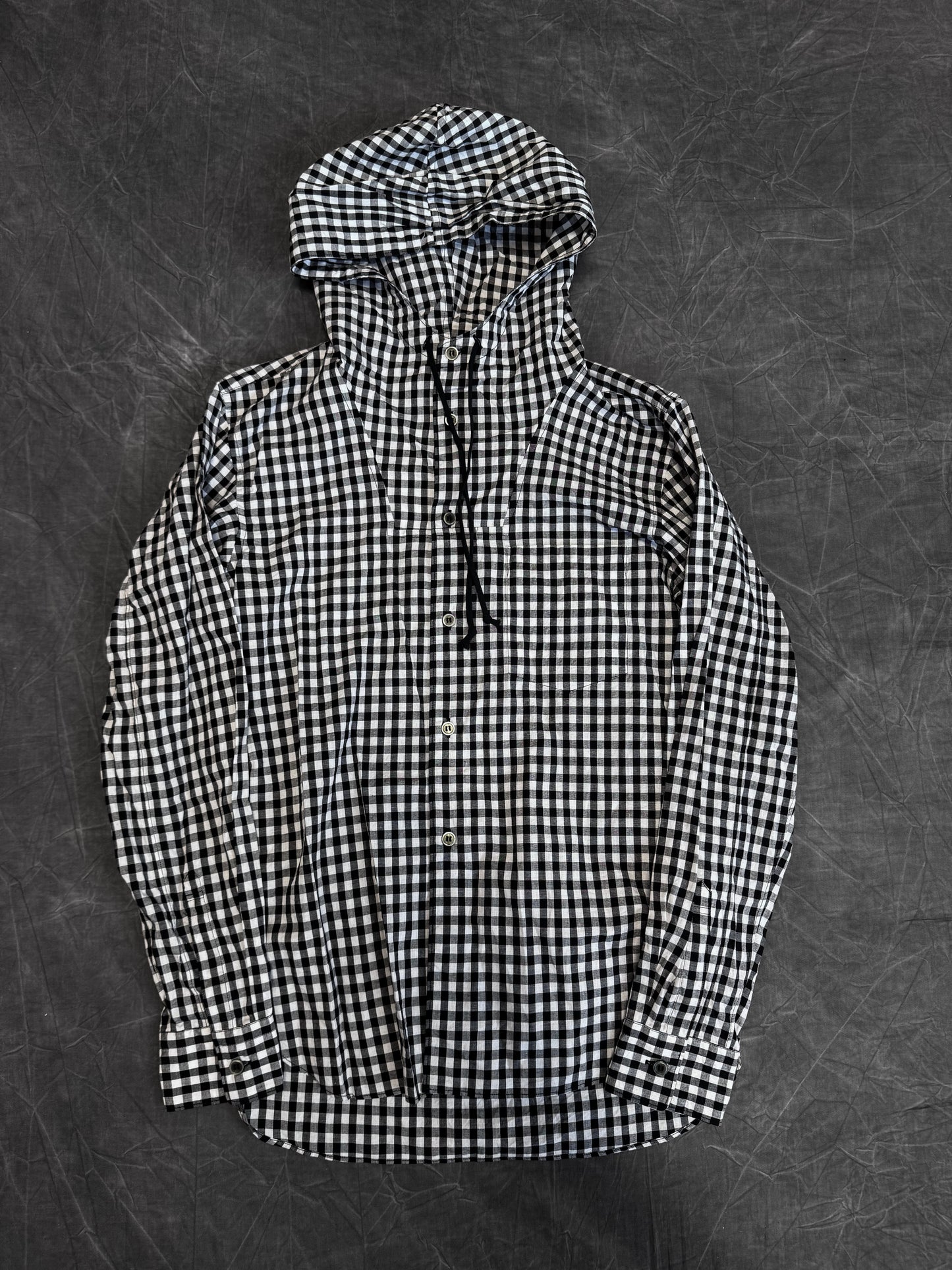 Comme Des Garcons Black Hooded Shirt