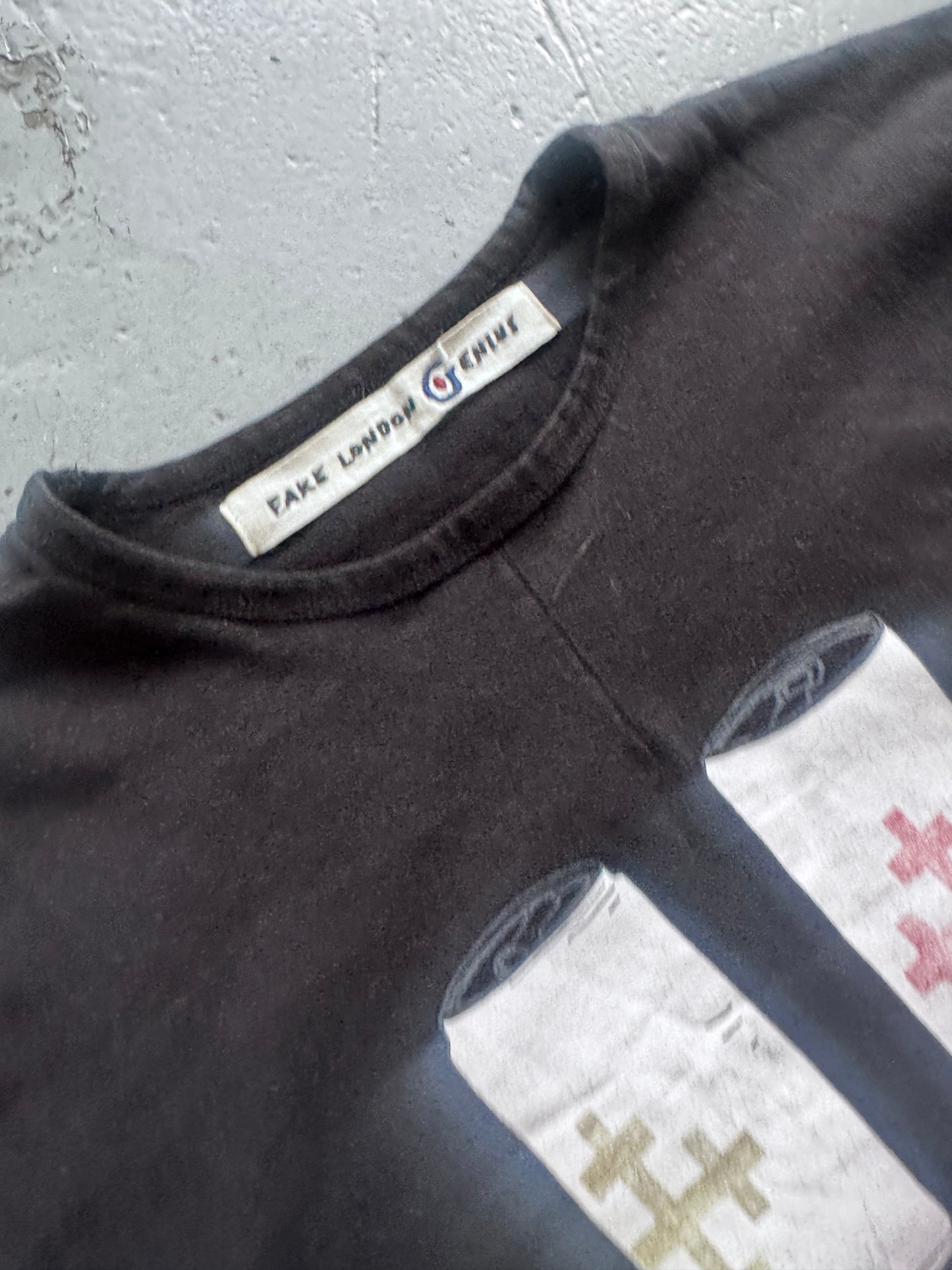 fake london genius cross t shirt