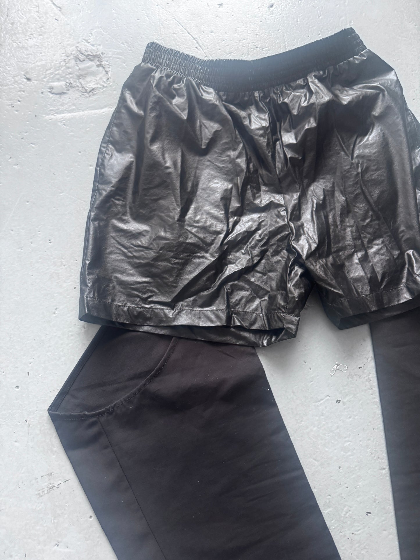 walter van beirendonck layered chap trouser L