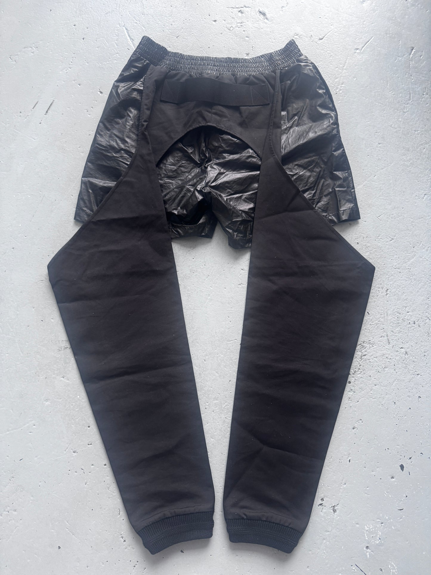 walter van beirendonck layered chap trouser L