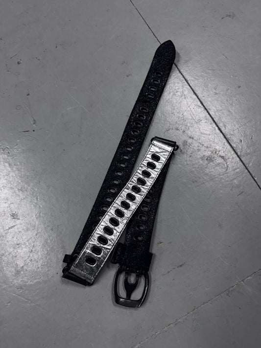 LGB Multi Textured Leather Rivet Belt
