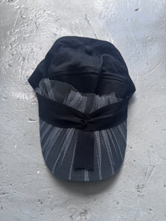 tulle scrunch cap
