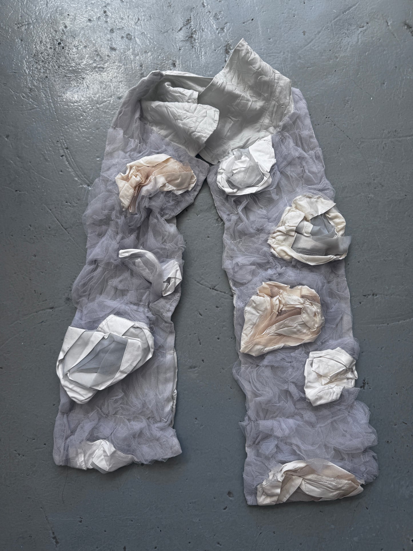 comme des garcons tulle scrunch scarf