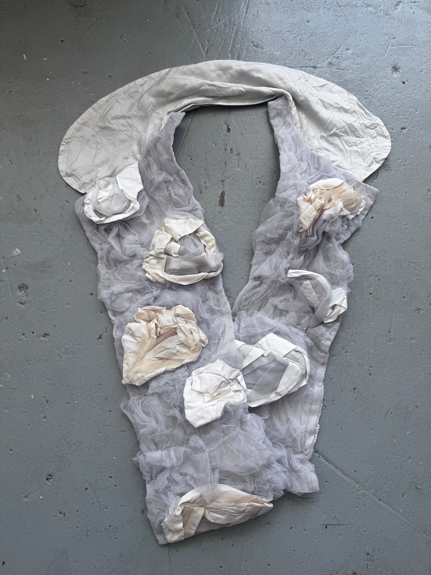 comme des garcons tulle scrunch scarf