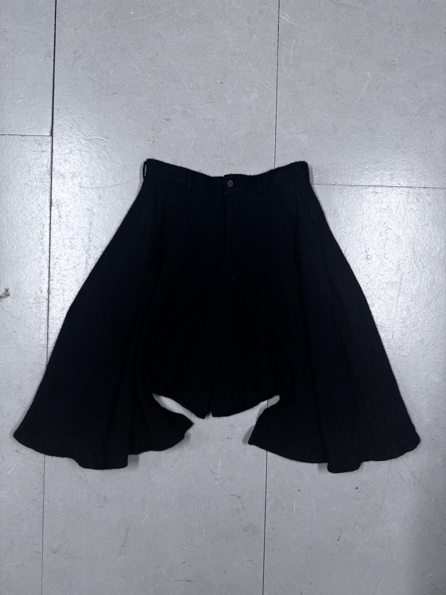 Comme Des Garcons Homme Plus Draped Wool Shorts