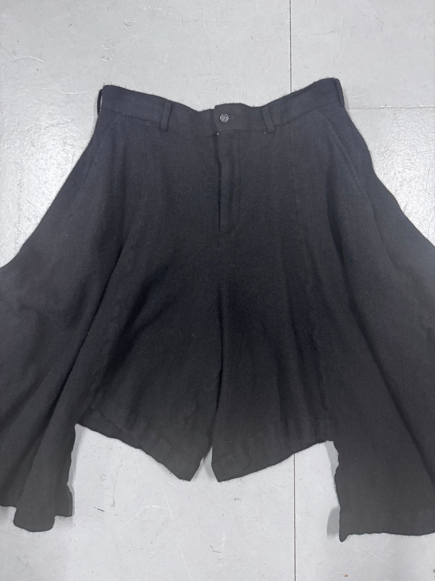 Comme Des Garcons Homme Plus Draped Wool Shorts