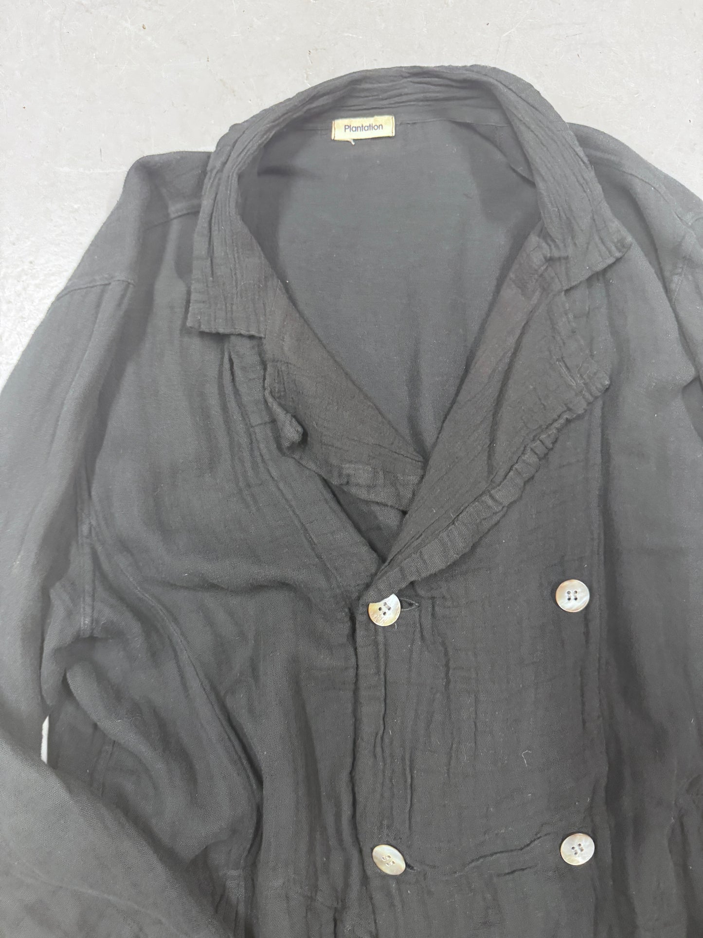 Plantation Issey Miyake Double Breasted Light Blazer