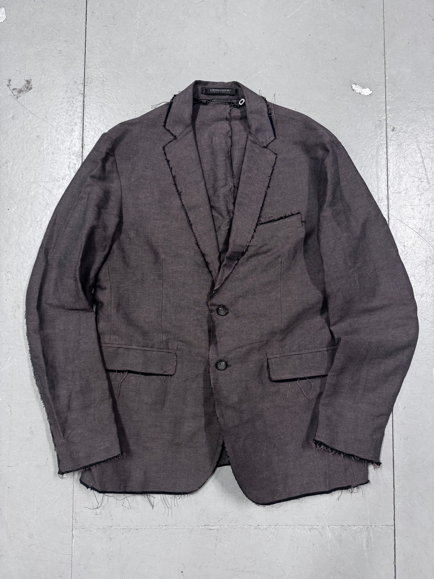 Messagerie Patrizio Piscaglia Distressed Hem Blazer