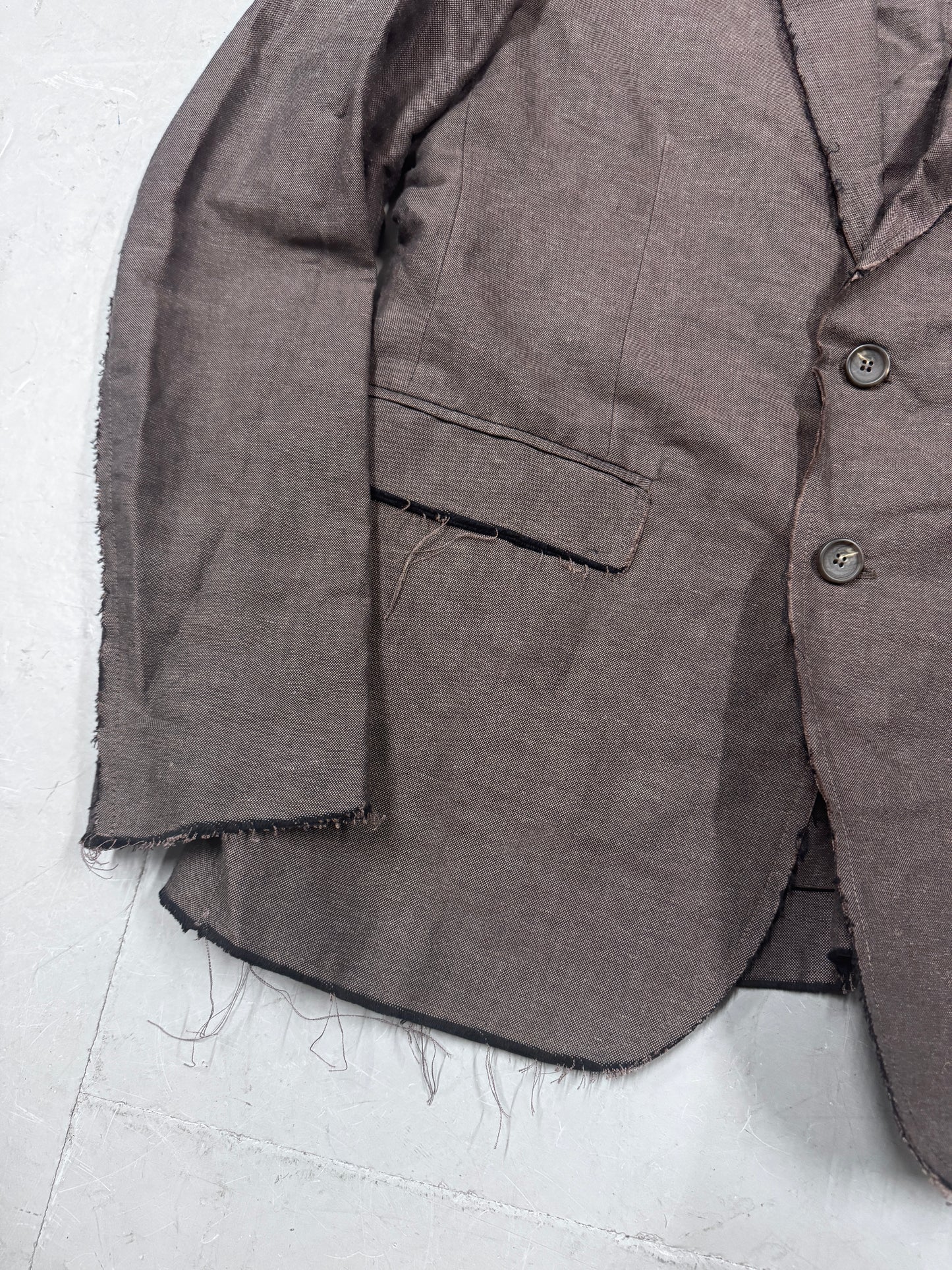 Messagerie Patrizio Piscaglia Distressed Hem Blazer