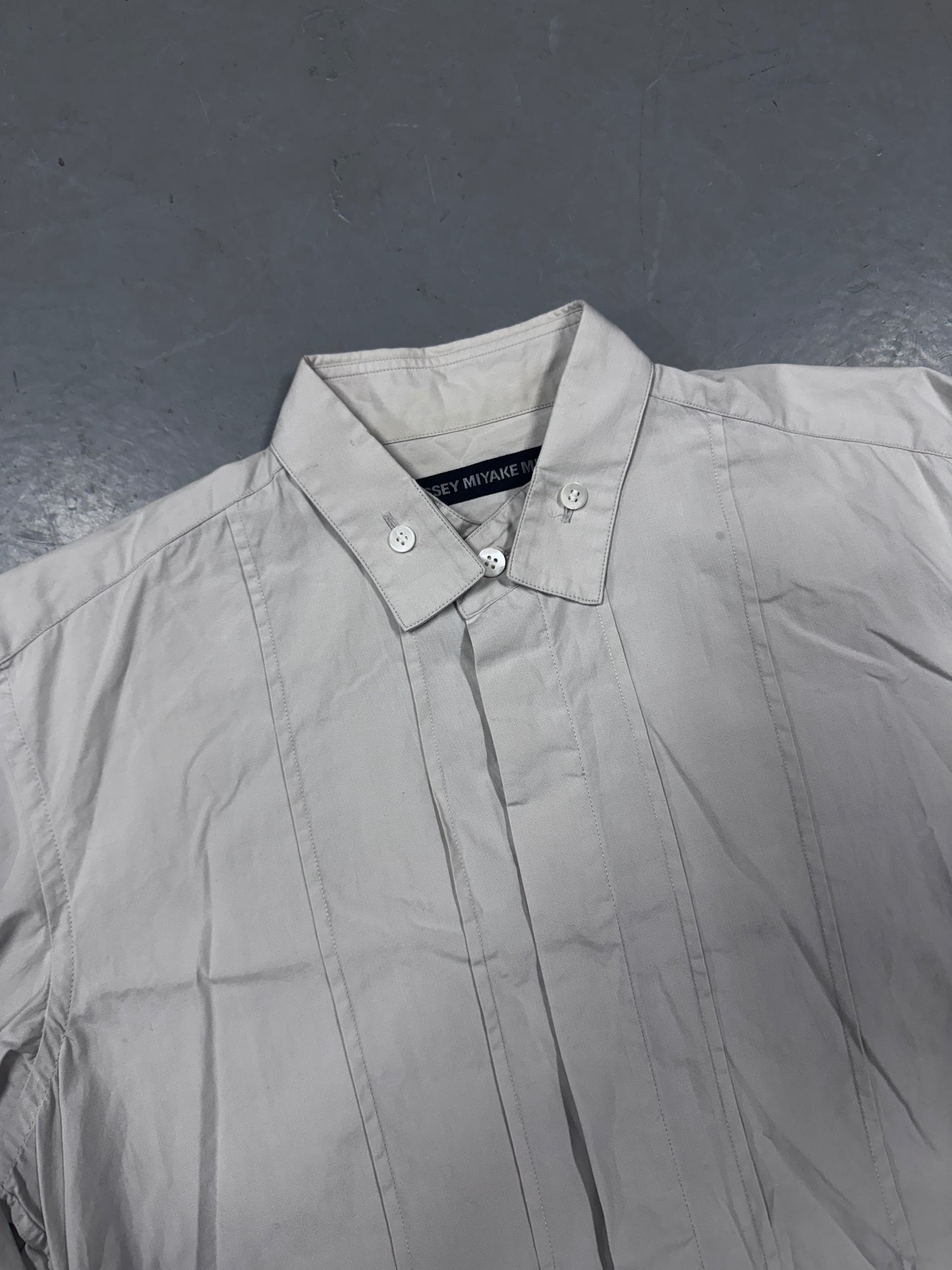 Issey Miyake Button Collar Detail Shirt