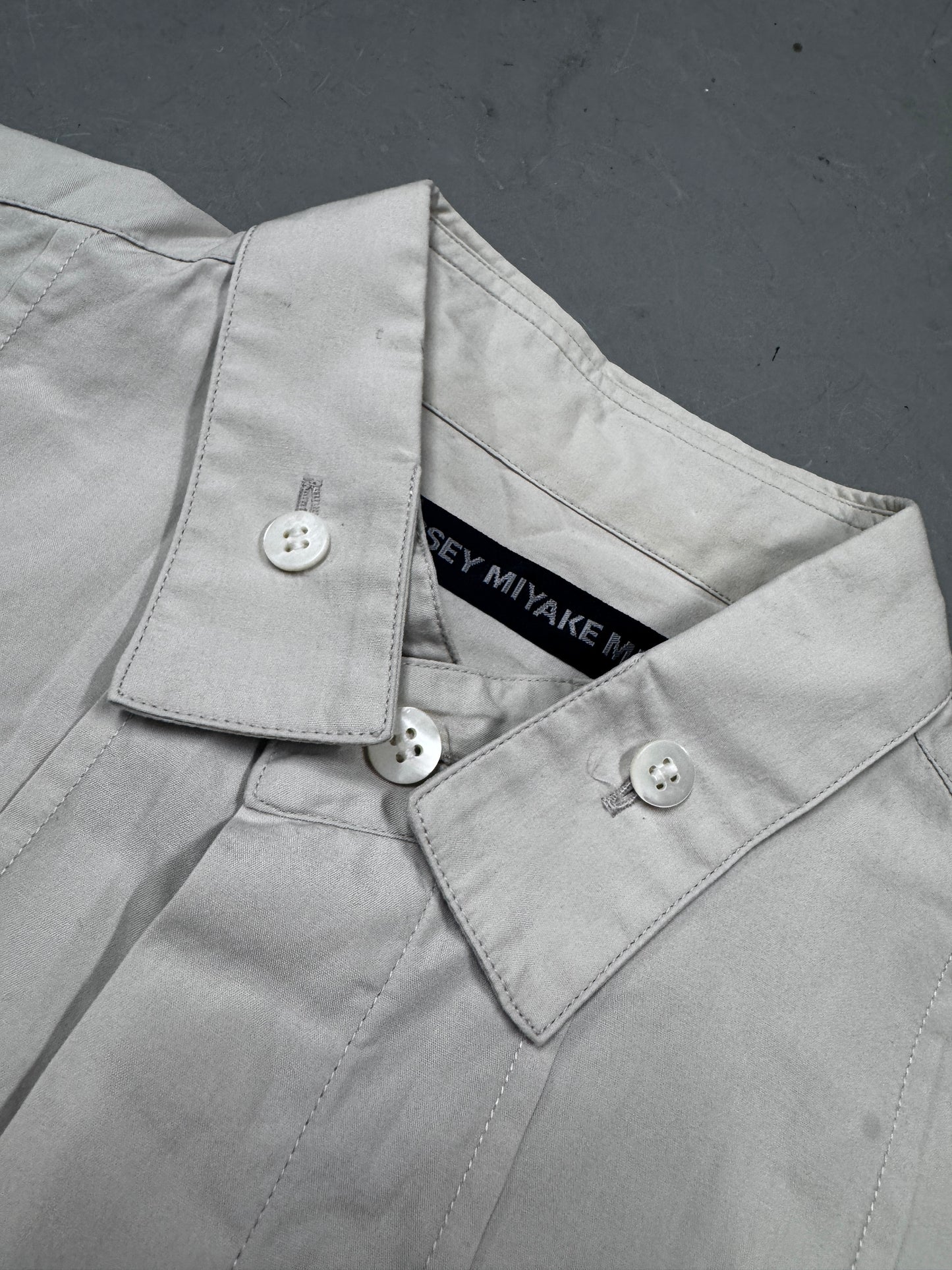 Issey Miyake Button Collar Detail Shirt