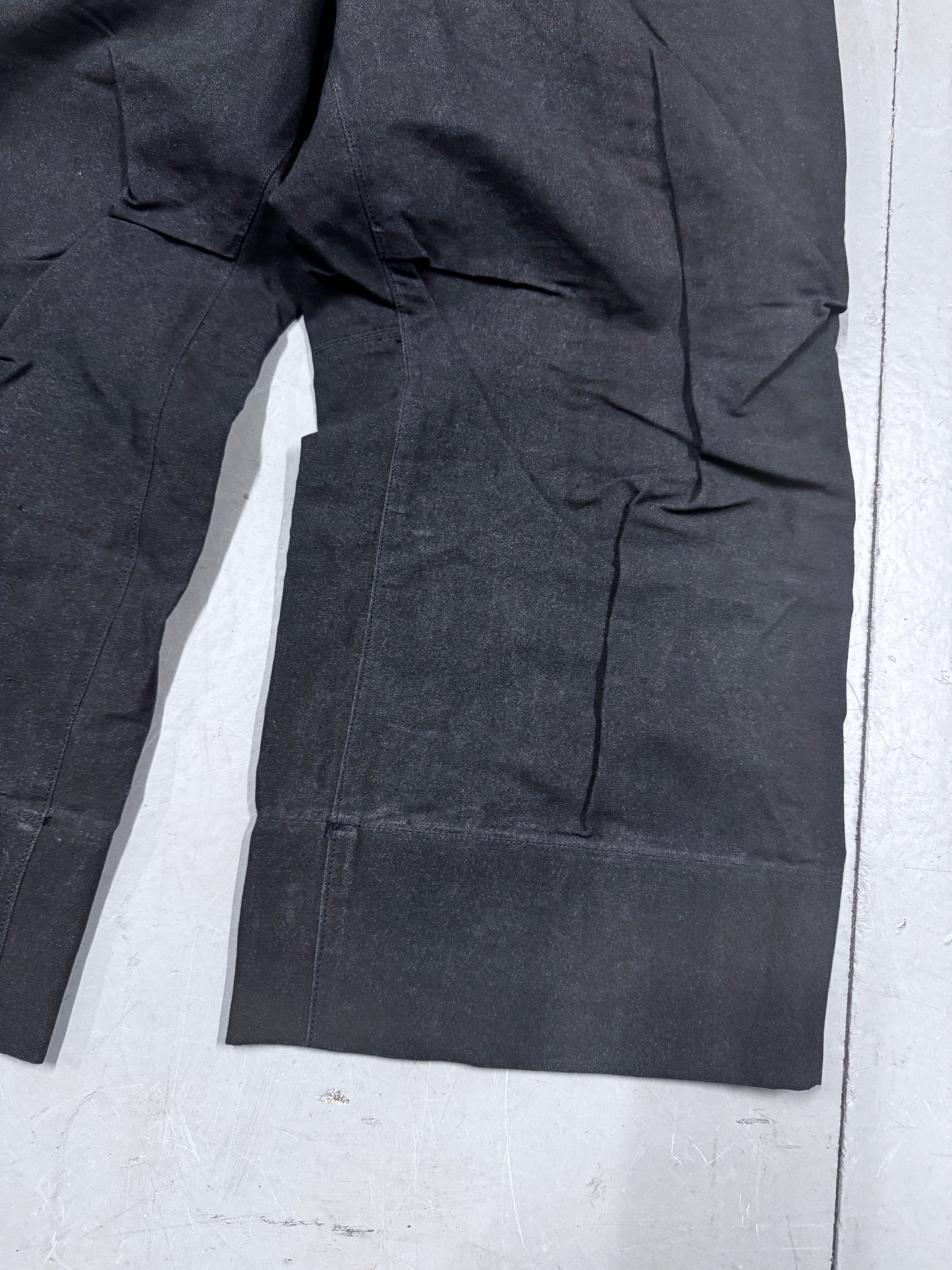 Klasica Brushed Cotton Cropped Dart Trousers