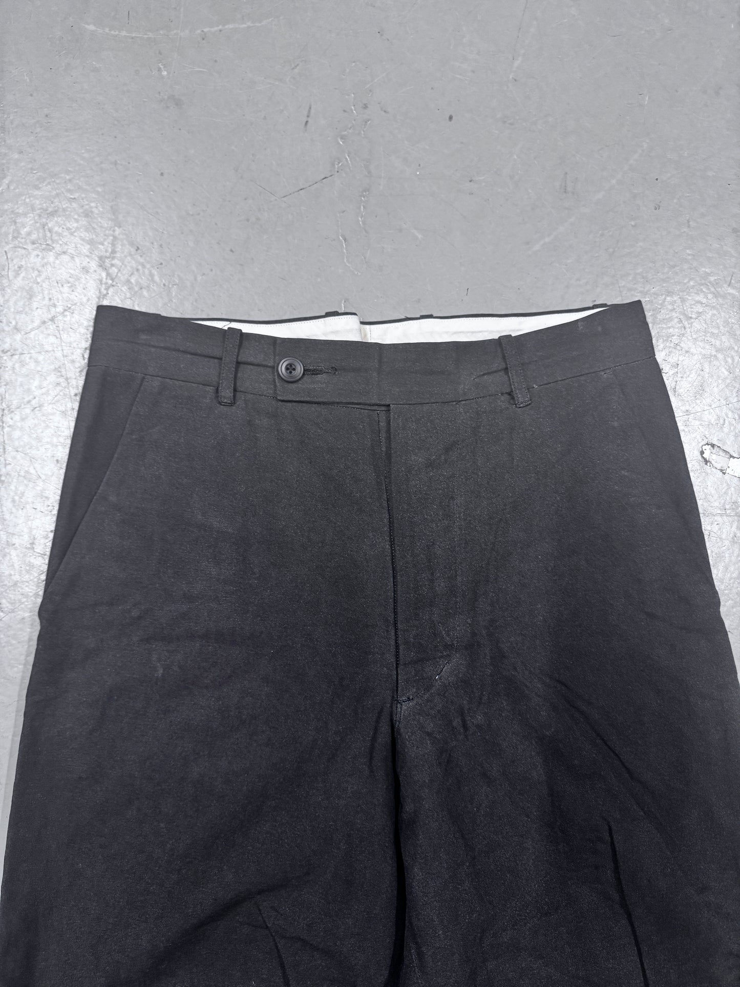 Klasica Brushed Cotton Cropped Dart Trousers