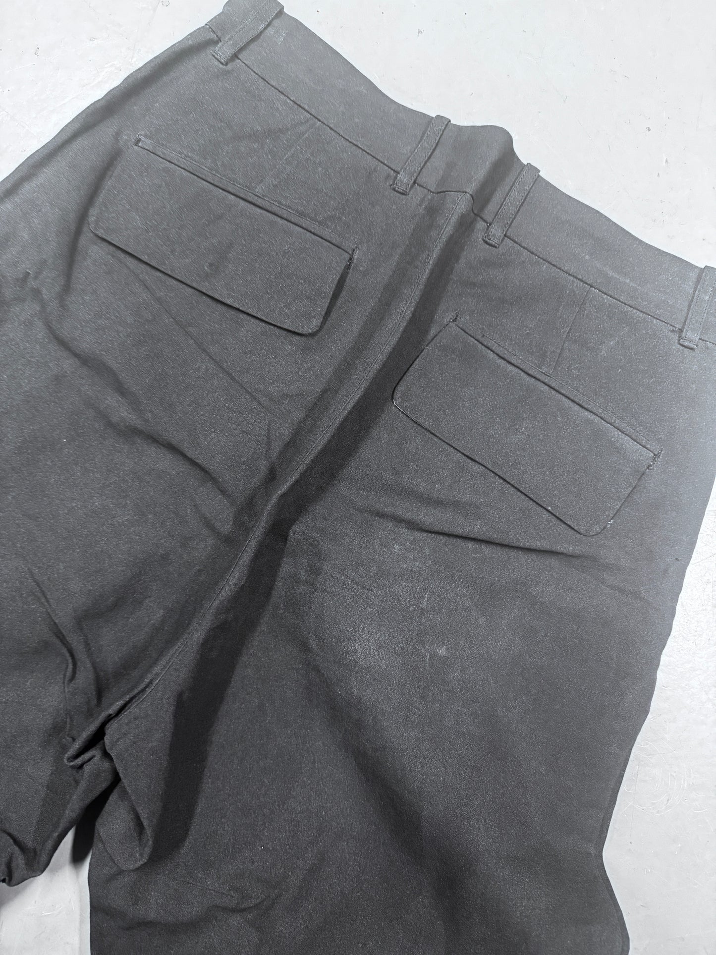 Klasica Brushed Cotton Cropped Dart Trousers