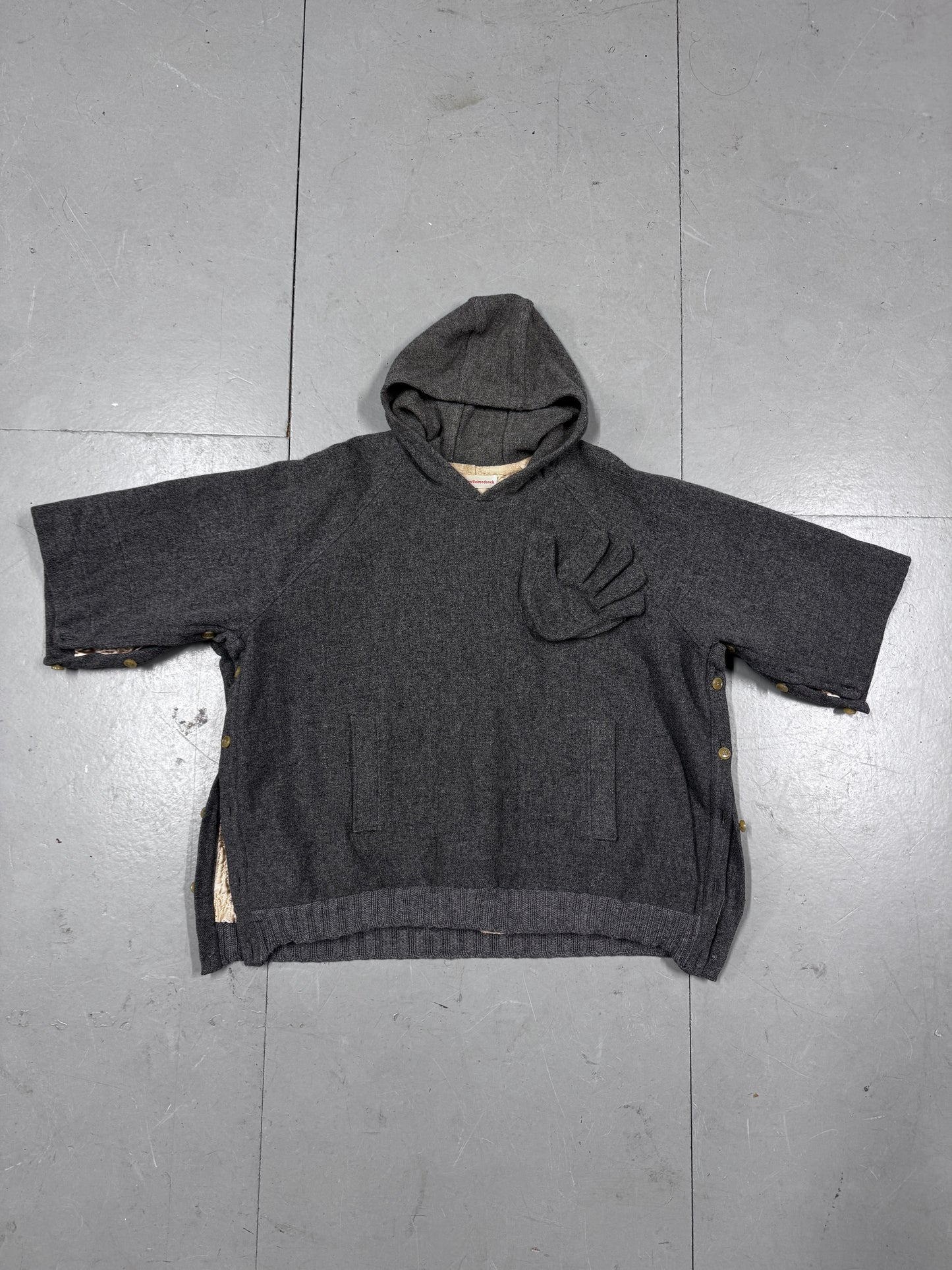 Walter Van Beirendonck Hand Pocket Button Hoodie