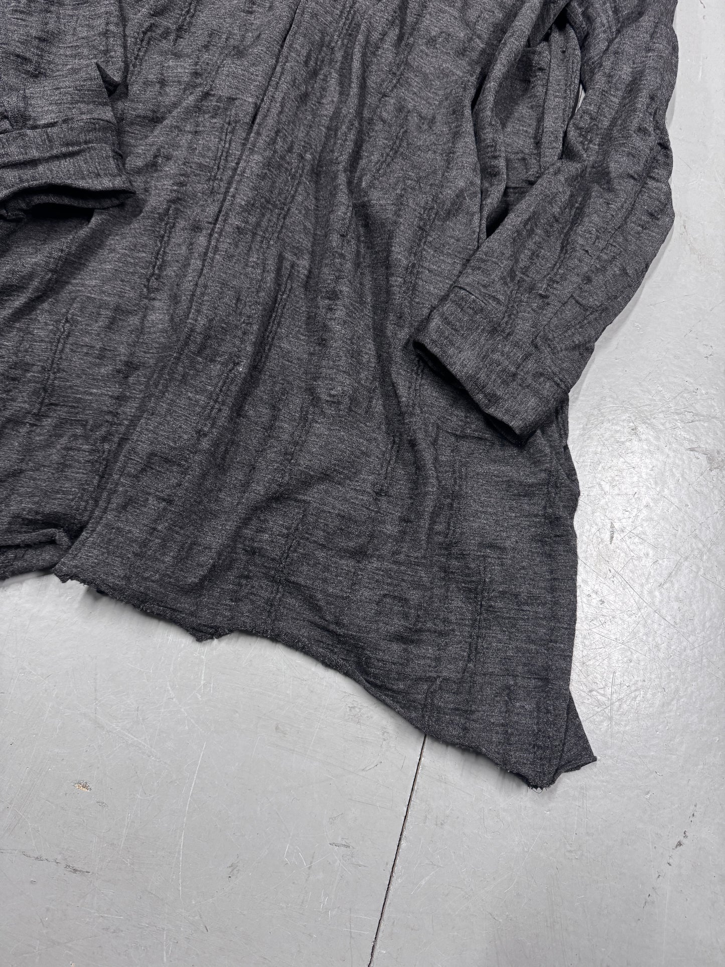 Anrealage Wool Zipper Coat