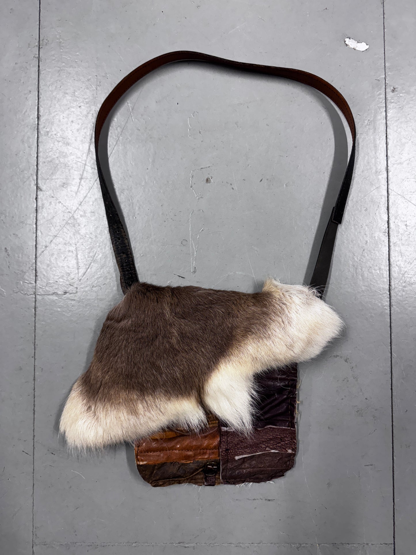 Joey D Fur + Leather Bag