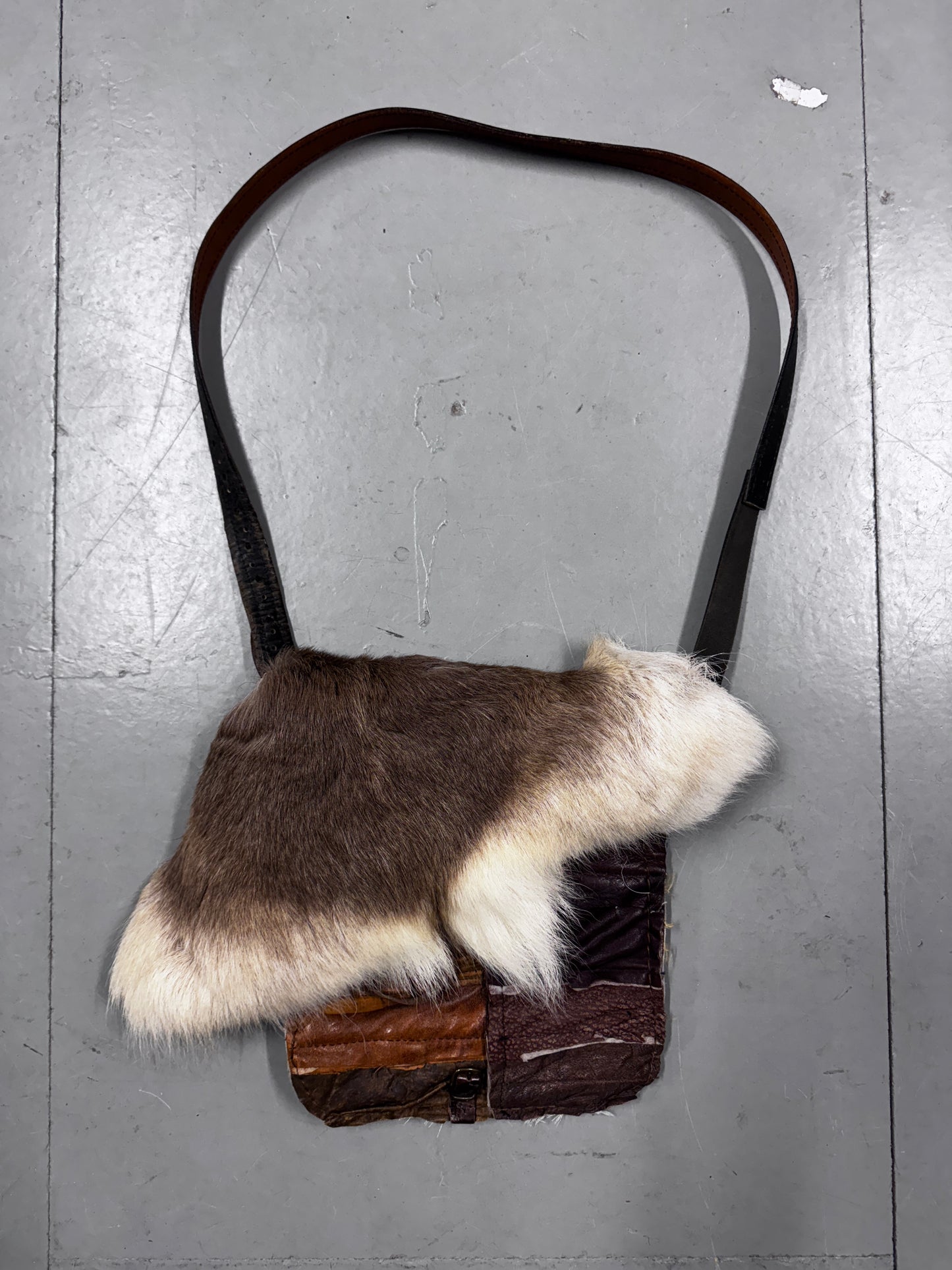Joey D Fur + Leather Bag