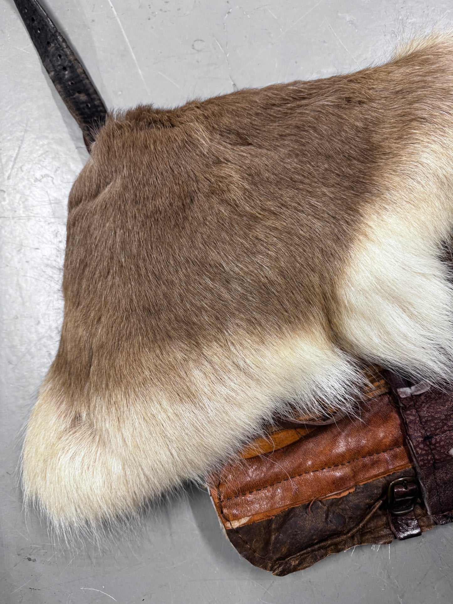Joey D Fur + Leather Bag