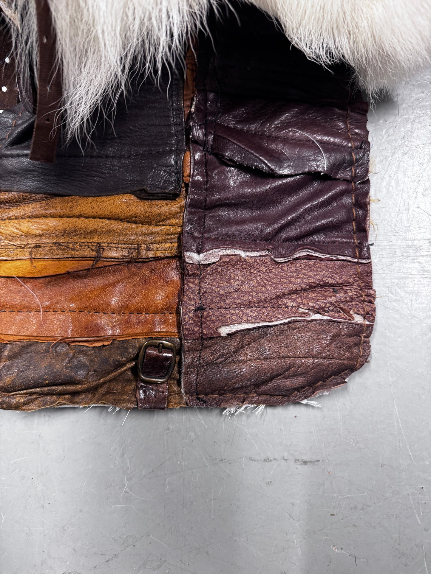 Joey D Fur + Leather Bag