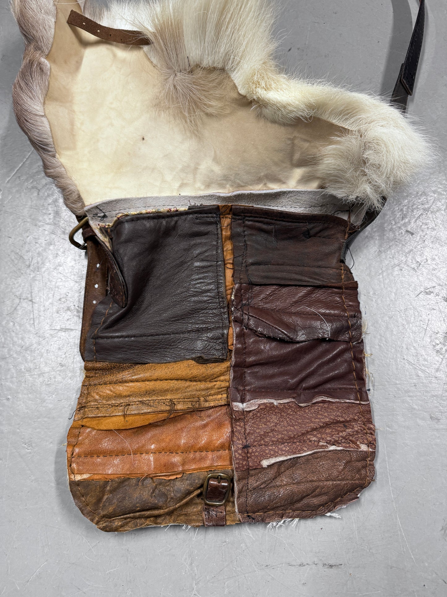 Joey D Fur + Leather Bag