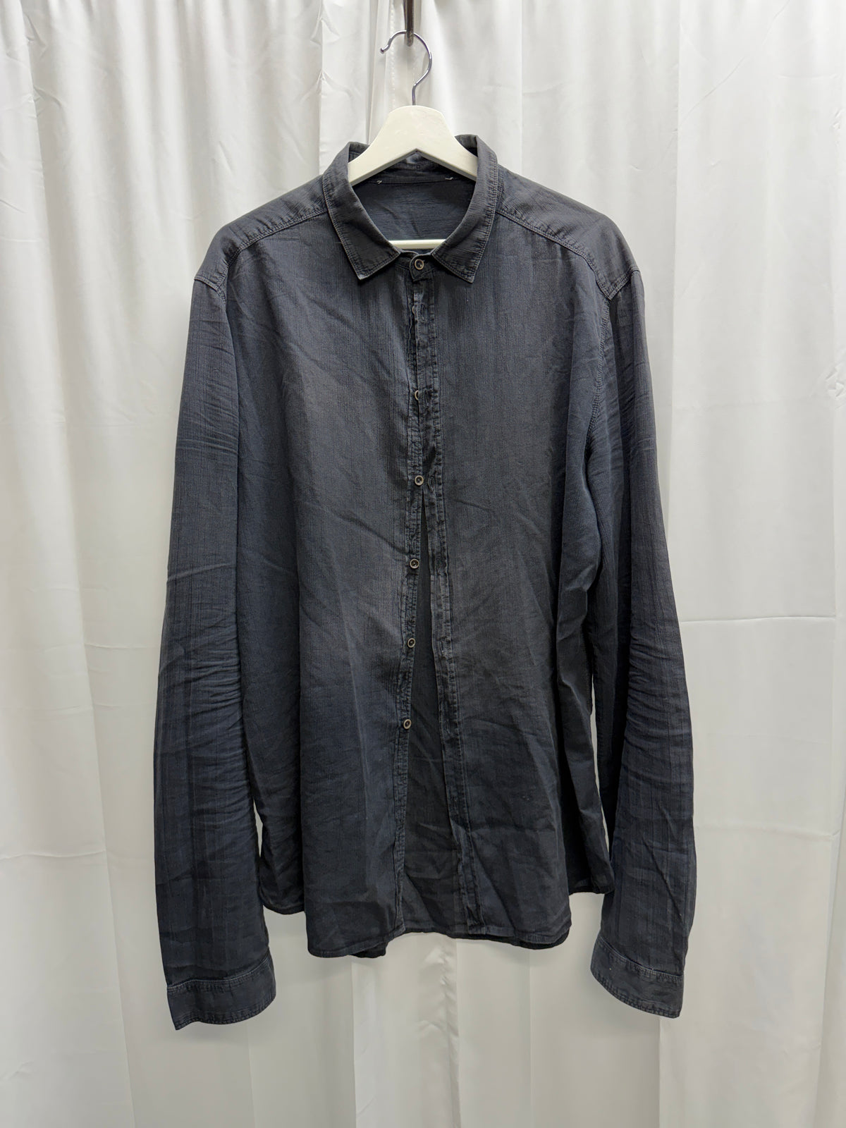 Poeme Bohemien Linen Garment Dye Shirt (L)