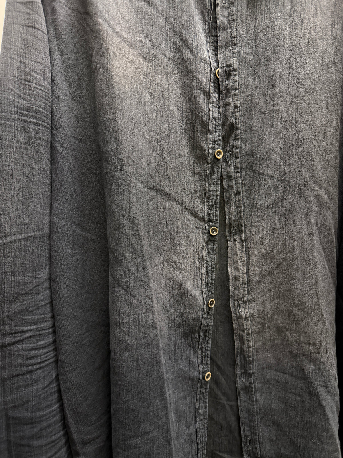 Poeme Bohemien Linen Garment Dye Shirt (L)