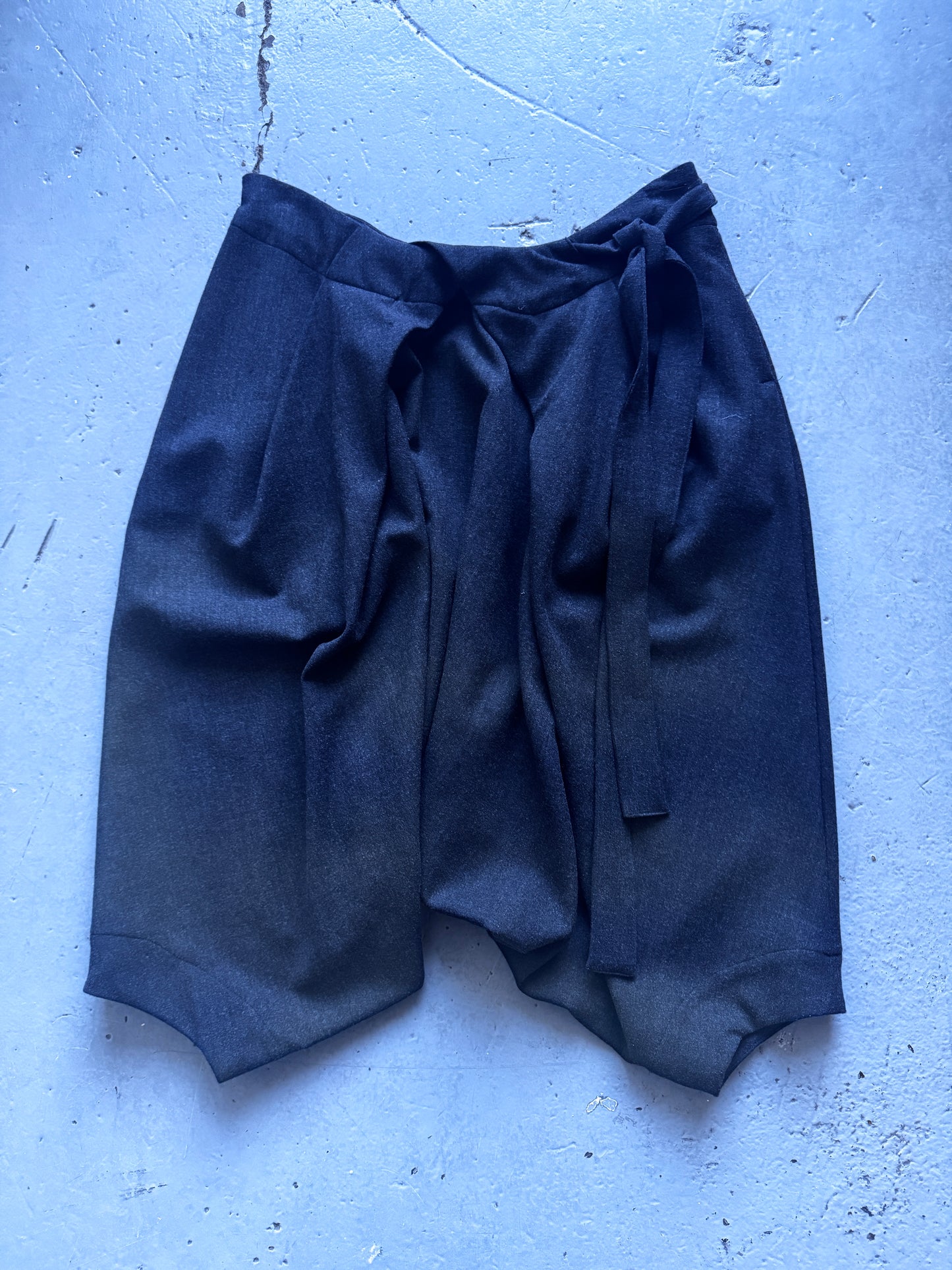 sistere drop crotch wool 3/4 short