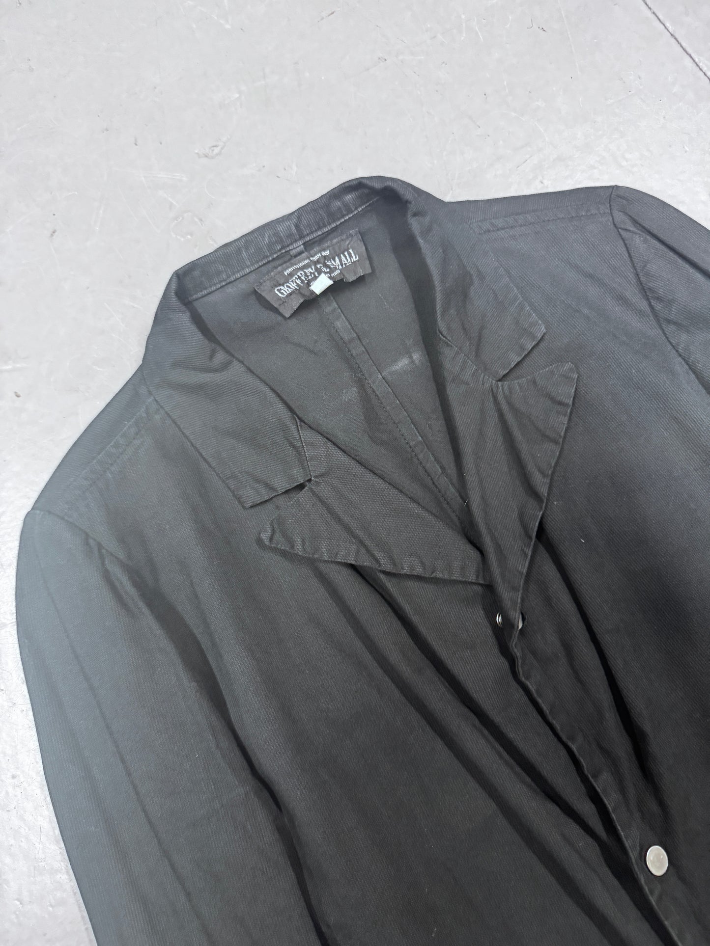 Geoffrey B Small Slide Button Hand Stitch Lab Coat