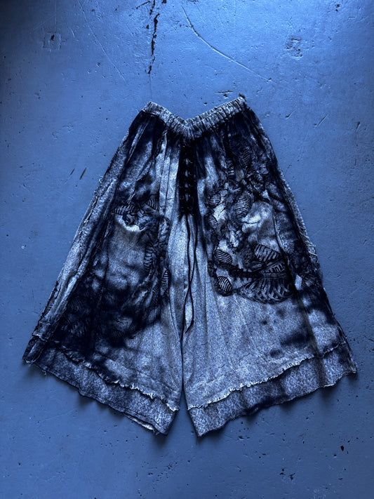 shohei takamiya leather detail wide pant