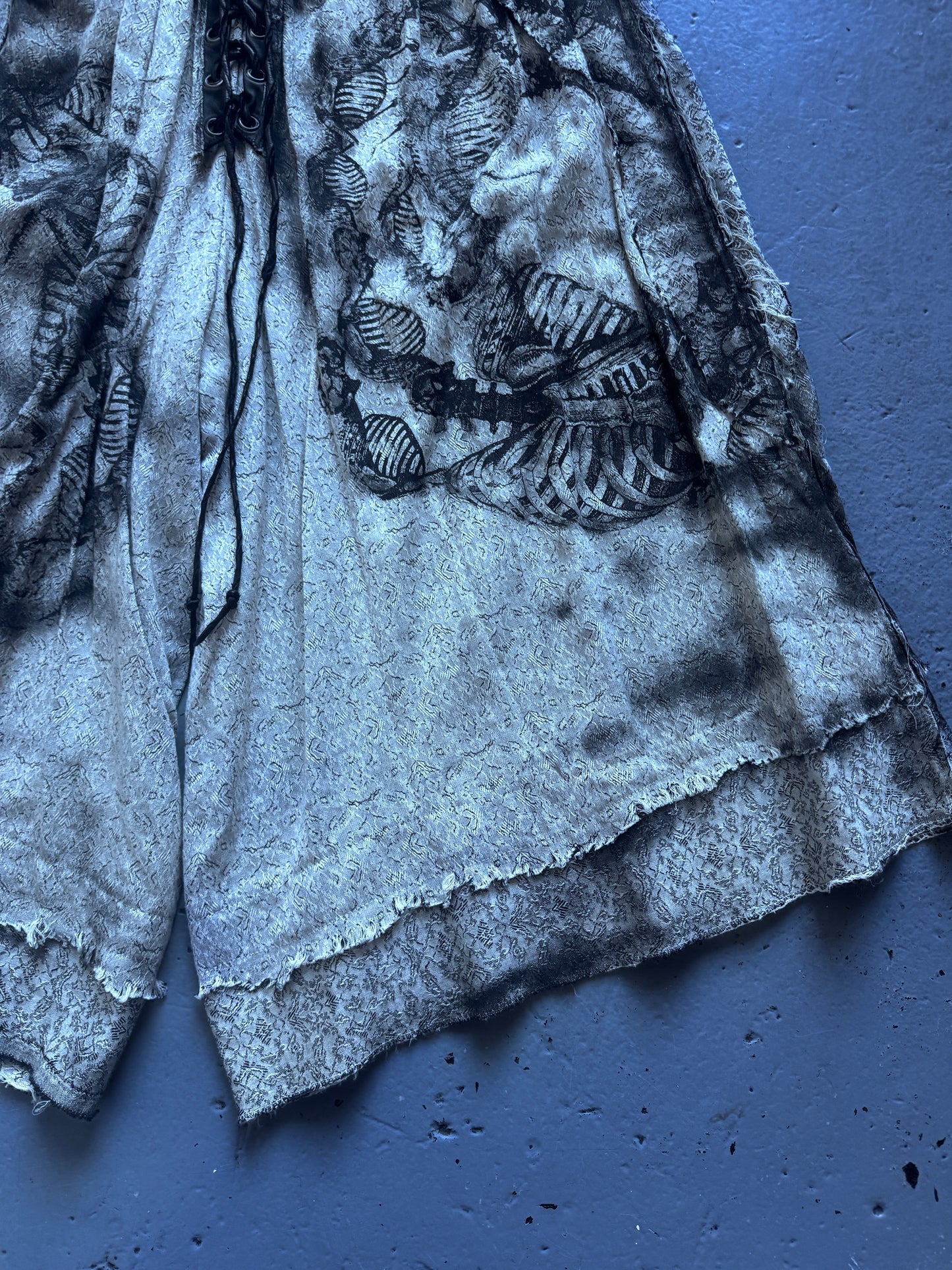 shohei takamiya leather detail wide pant