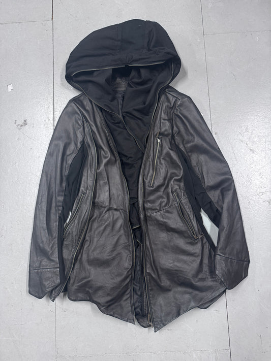 Yasuyuki Ishii Layered Leather and Mesh Jacket