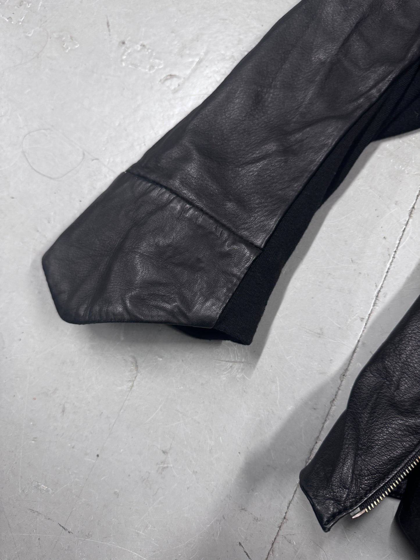 Yasuyuki Ishii Layered Leather and Mesh Jacket