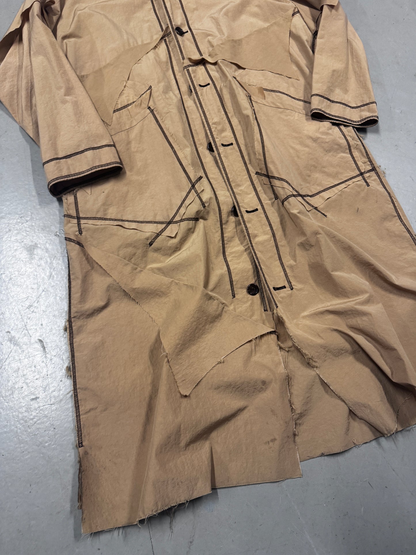 Sulvam Cut And Tear Long Coat