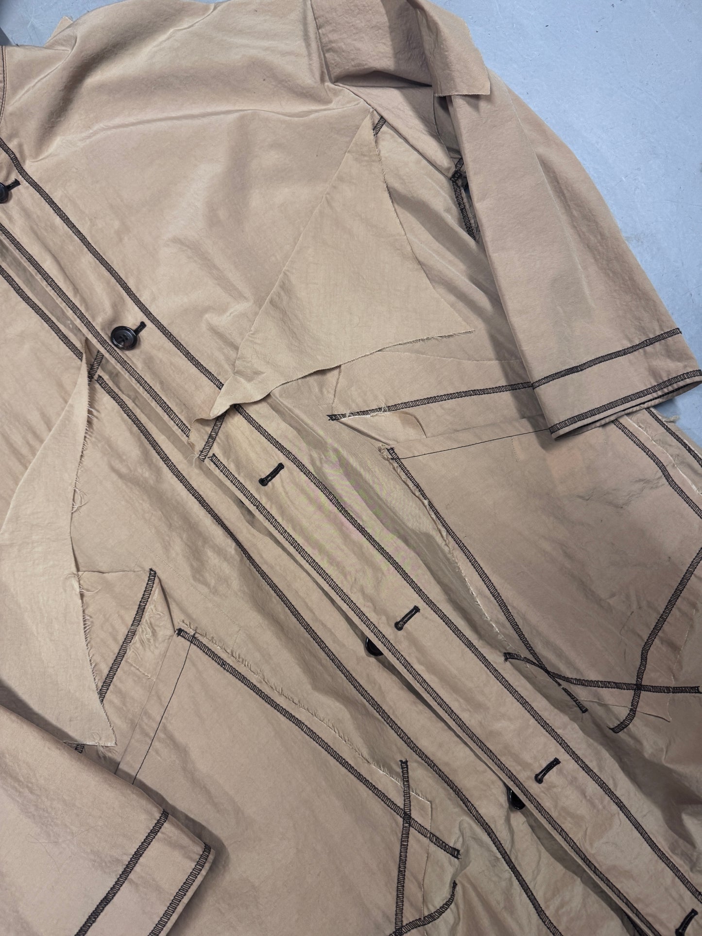Sulvam Cut And Tear Long Coat