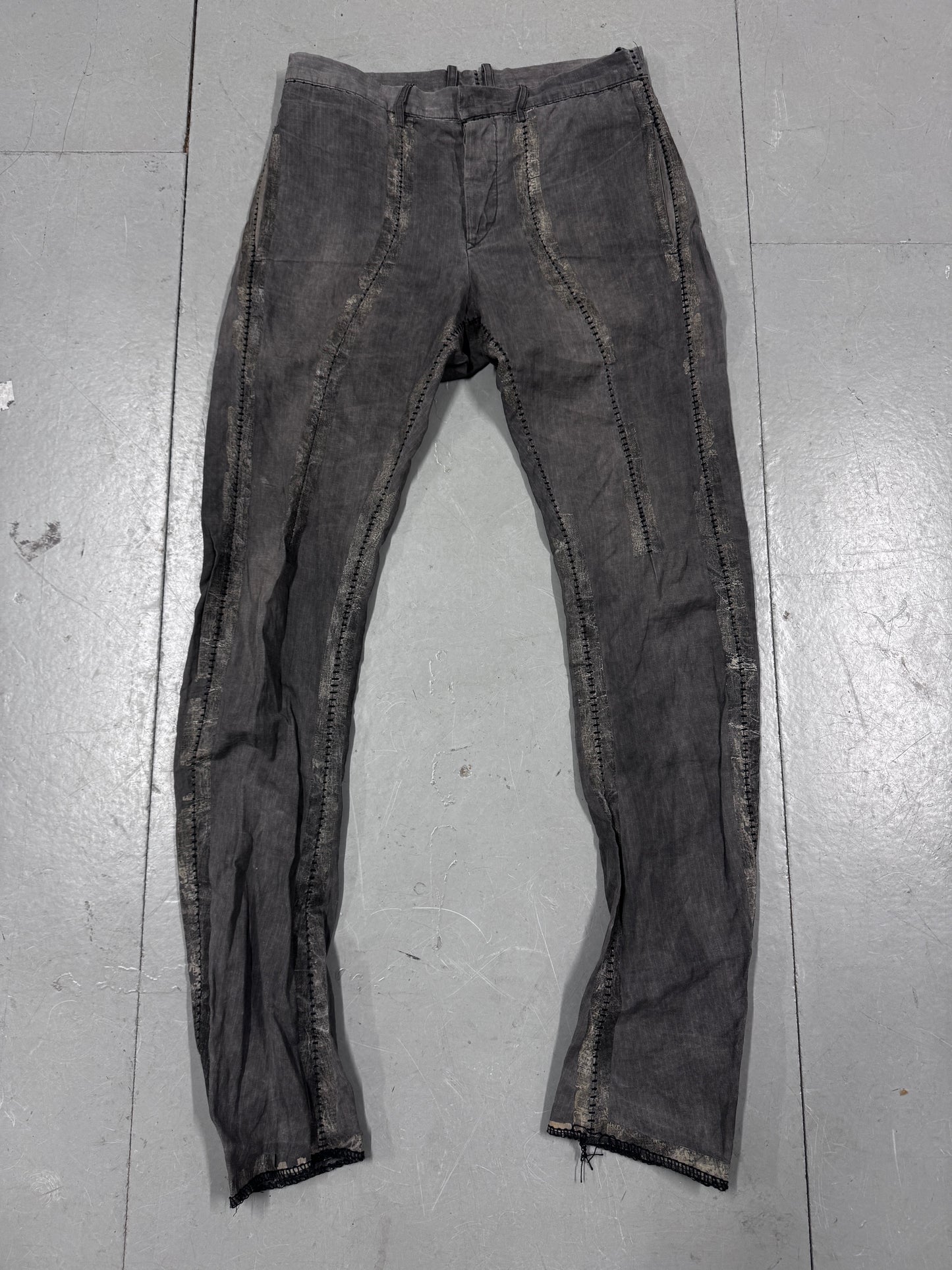 Leopold Bossert Taped Chain Seam Trousers