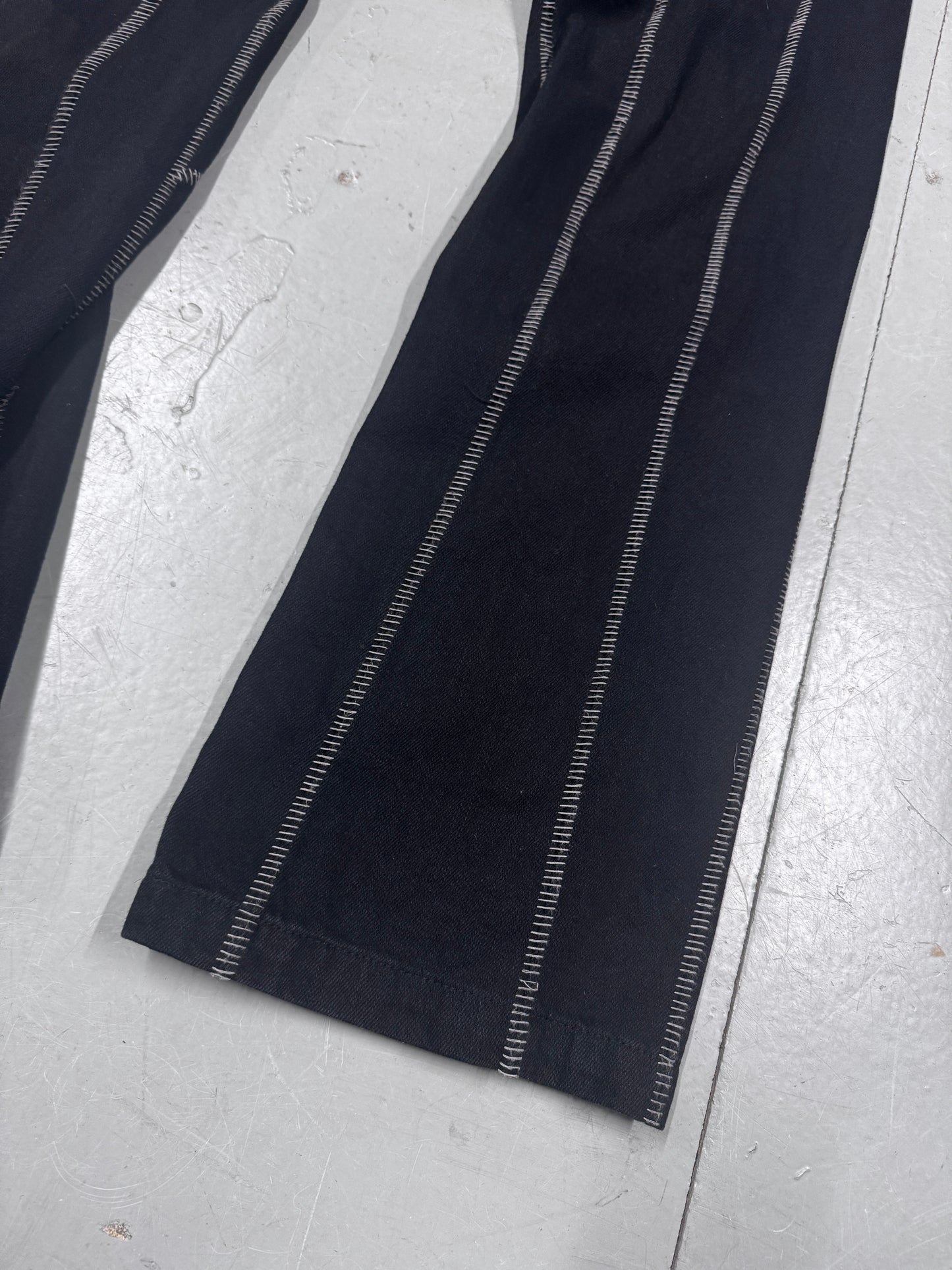 Professor E Contrast Seam Flare Jeans